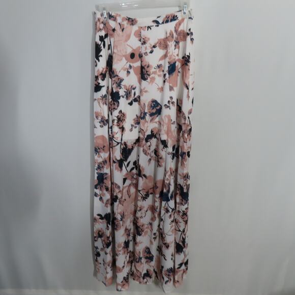 YUMI KIM Gypset Cream Pink Maxi Skirt Floral French Maison Size Small - Picture 1 of 7